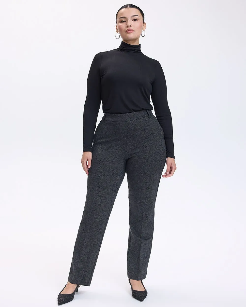 Straight-Leg High-Rise Pants - The Modern Stretch (R) - Tall sold by Reitmans
