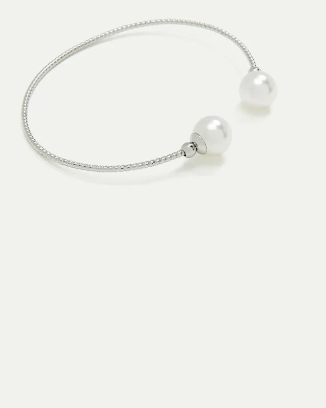Open Cuff Bracelet with Pearls sold by Reitmans