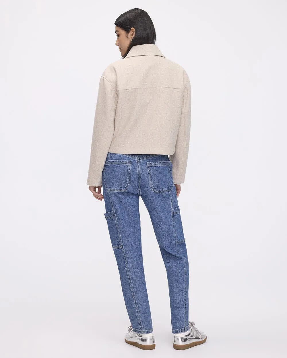 Short Wool Coat with Shirt Collar sold by Reitmans product image thumbnail 2