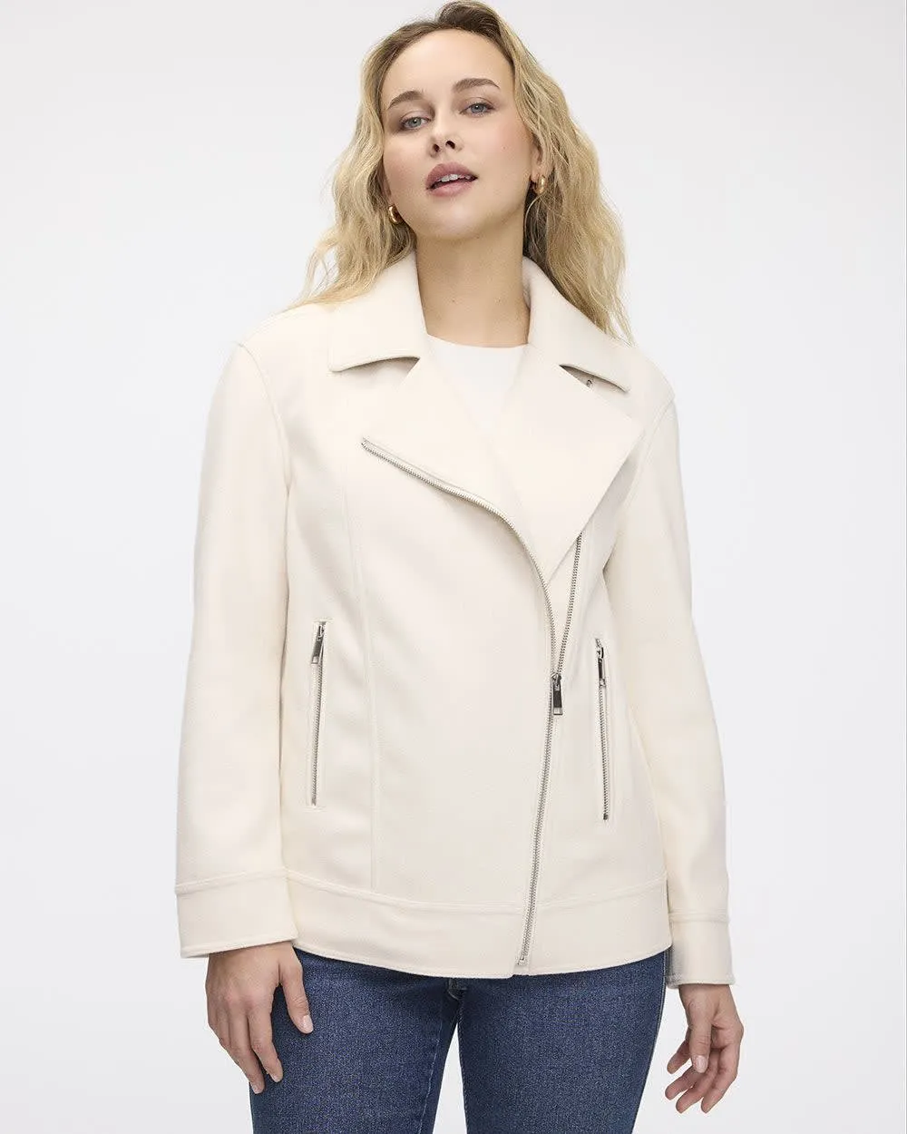 Faux Wool Jacket sold by Reitmans