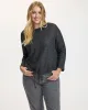 Long-Sleeve Boat-Neck Ribbed Sweater with Drawstring sold by Reitmans