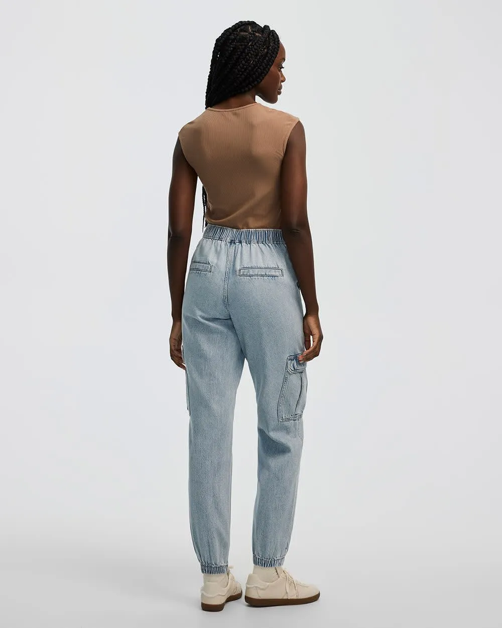 Denim Jogger with Cargo Pockets - Petite sold by Reitmans product image thumbnail 2