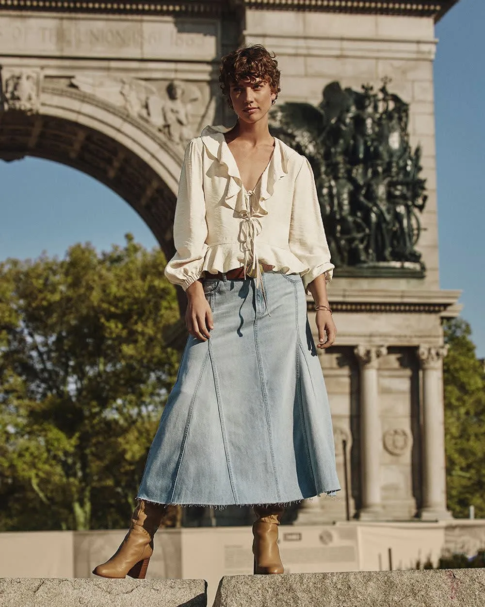 Midi Denim Skirt sold by Reitmans