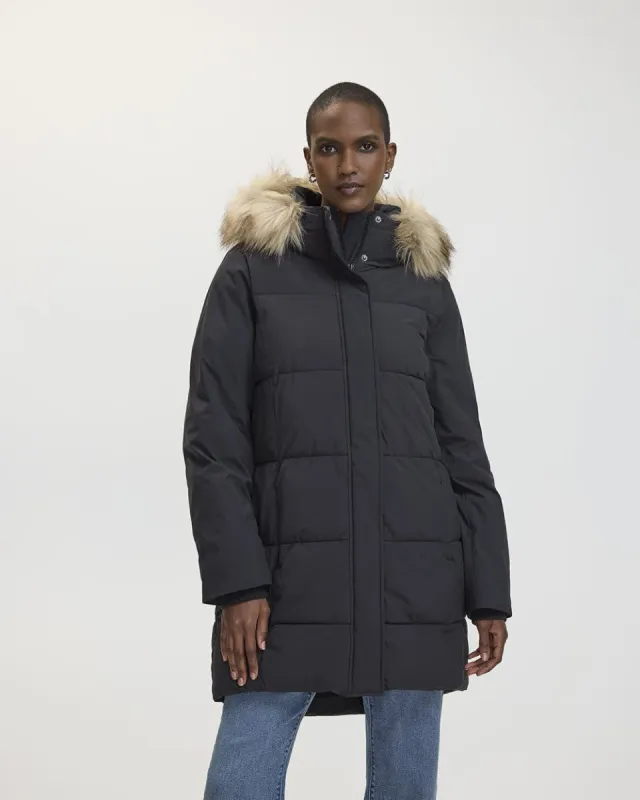 Hooded Quilted Jacket sold by Reitmans