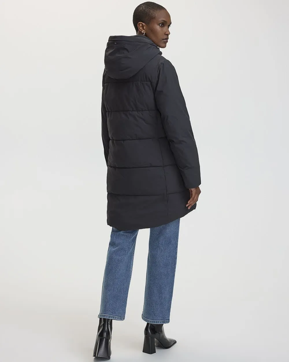 Hooded Quilted Jacket sold by Reitmans product image thumbnail 2