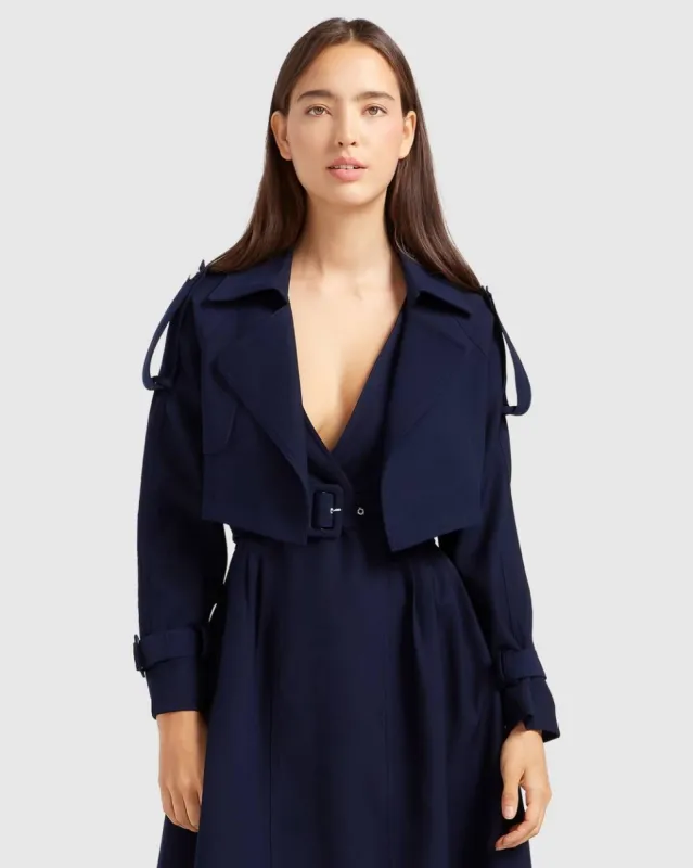 Belle & Bloom Manhattan Cropped Trench made by Reitmans
