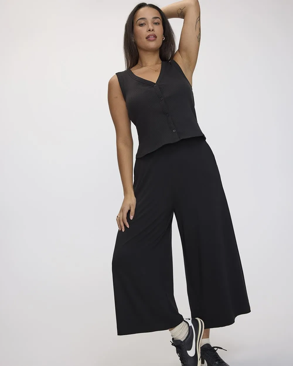 Stretch Pull-On Gaucho Pants - Petite sold by Reitmans product image thumbnail 4
