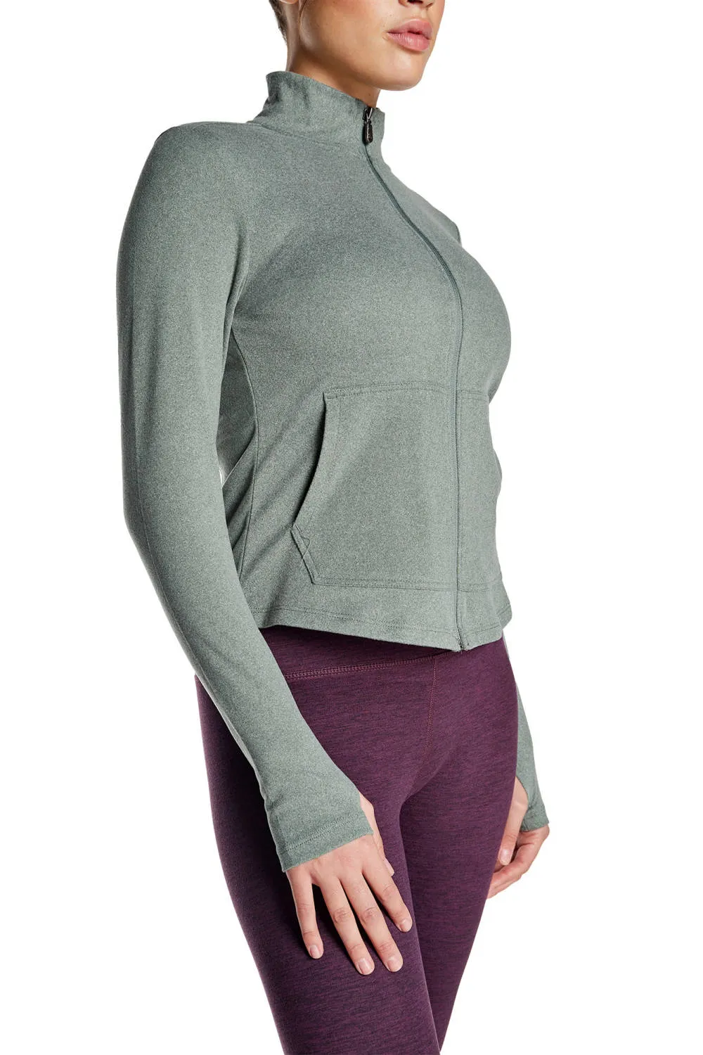 Kyodan-Aspen Lightweight Zip Up Long-Sleeve Sweater sold by Reitmans product image thumbnail 2