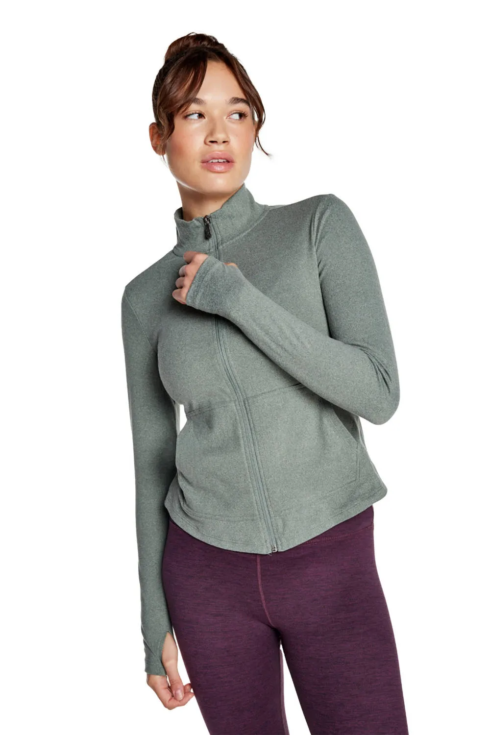 Kyodan-Aspen Lightweight Zip Up Long-Sleeve Sweater sold by Reitmans product image thumbnail 4