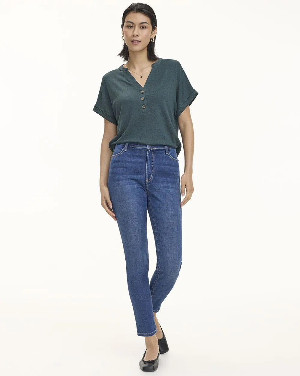 Skinny-Leg Ankle Jean - Tall sold by Reitmans product image thumbnail 3