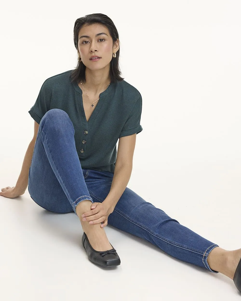 Skinny-Leg Ankle Jean - Tall sold by Reitmans product image thumbnail 4