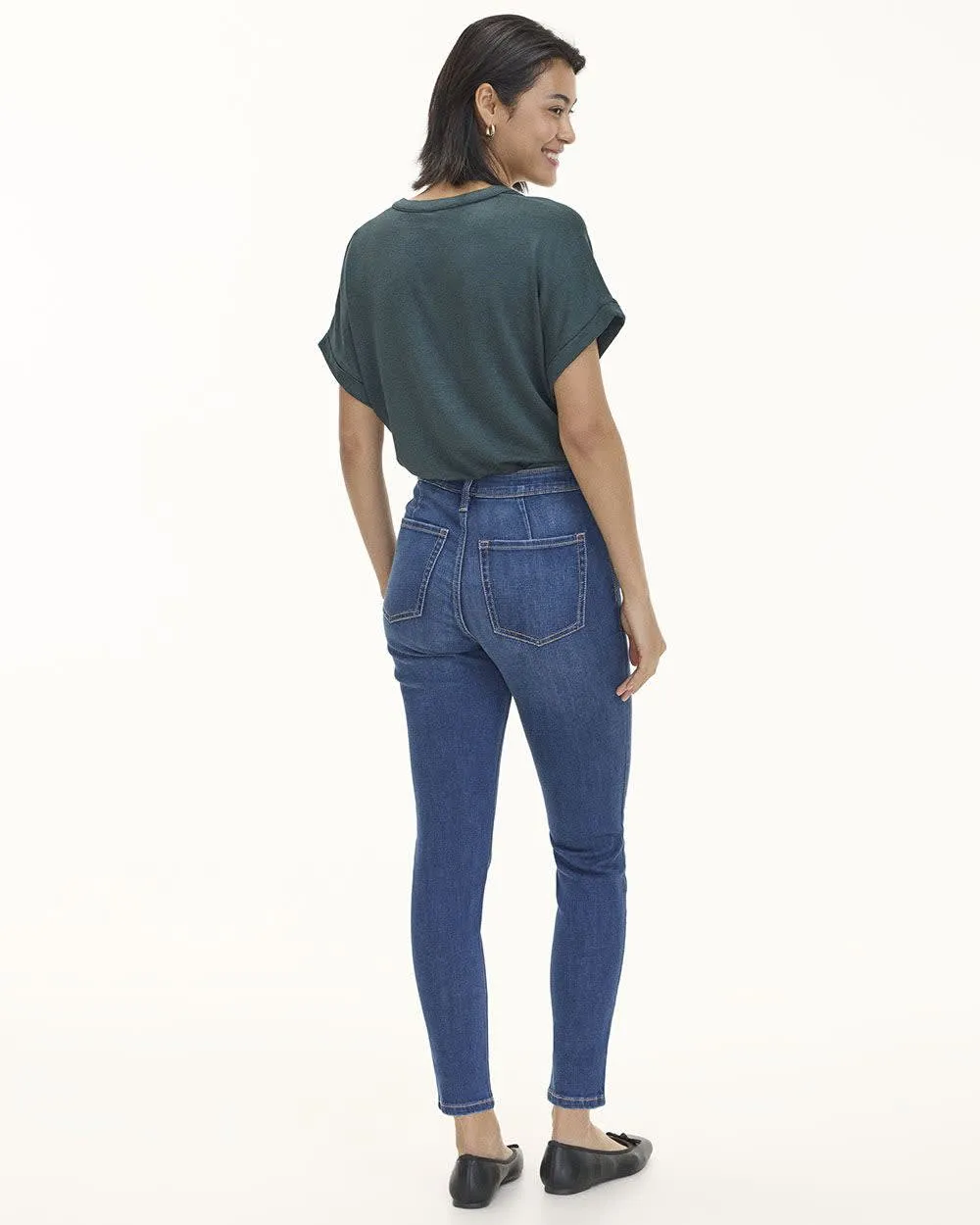 Skinny-Leg Ankle Jean - Petite sold by Reitmans product image thumbnail 2