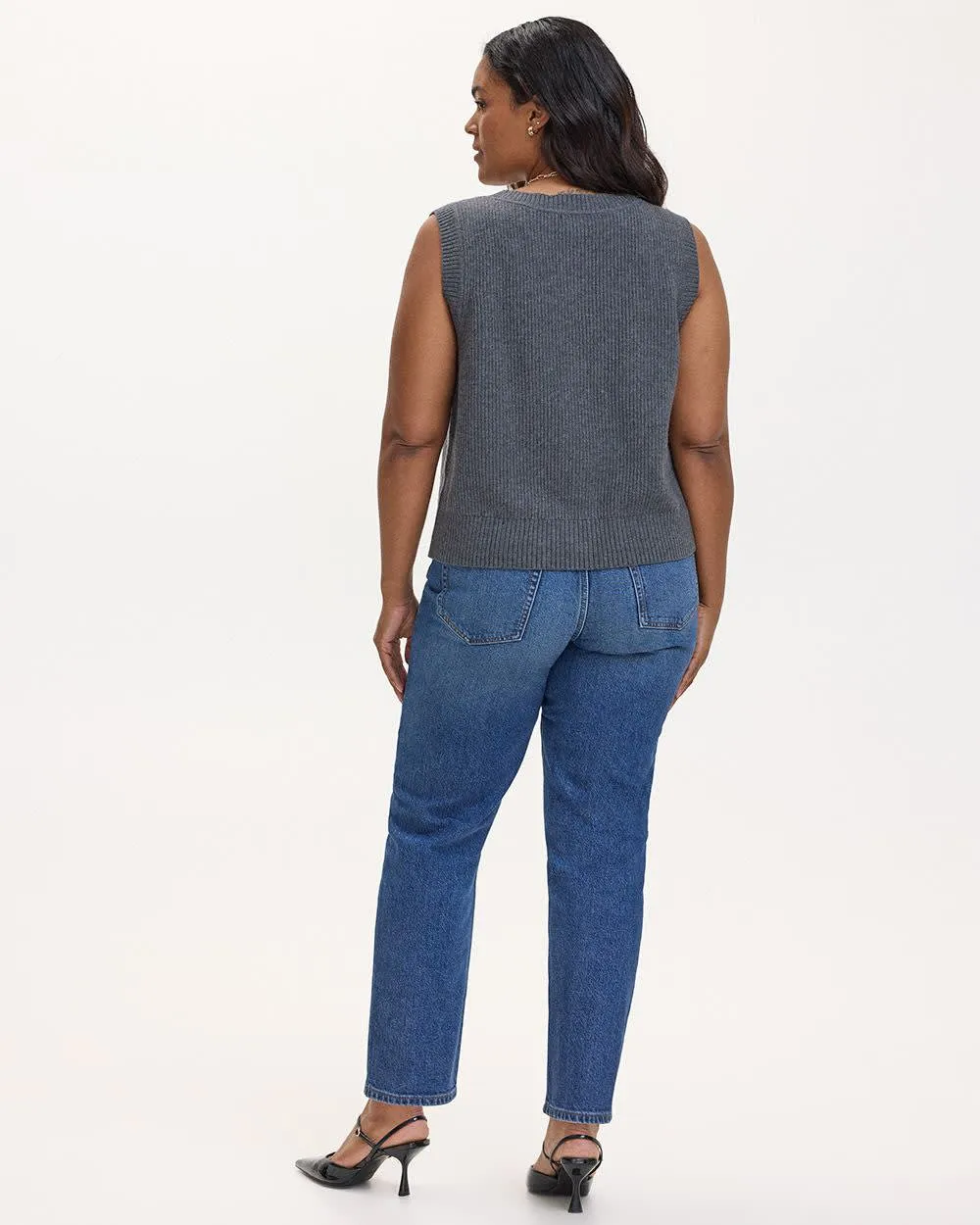 Sleeveless V-Neck Sweater Vest sold by Reitmans product image thumbnail 2