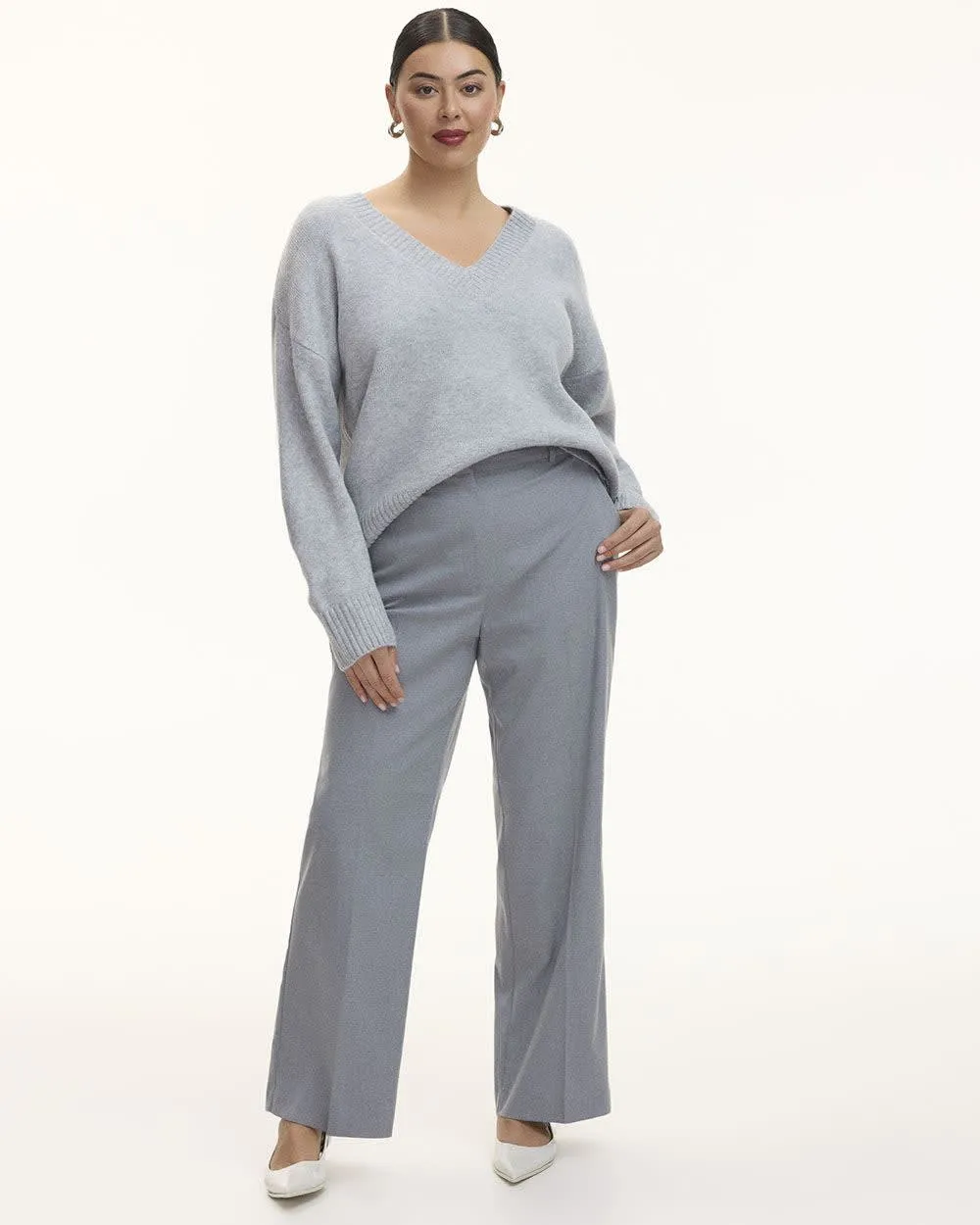 Wide-Leg High-Rise Pant sold by Reitmans product image thumbnail 3