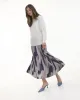 Pleated Midi Satin Skirt sold by Reitmans