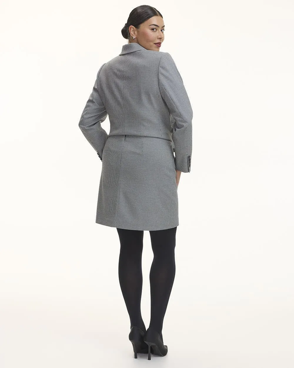 Houndstooth A-Line Mini Skirt sold by Reitmans product image thumbnail 2