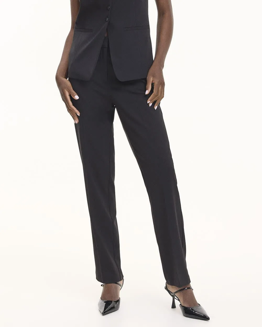 Straight-Leg High-Rise Pant - The Timeless - Petite sold by Reitmans product image thumbnail 5