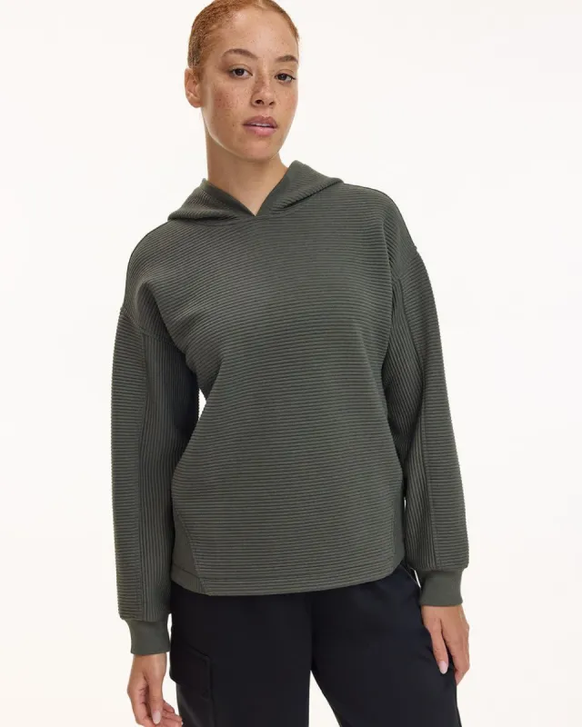 Hooded Pullover with Adjustable Hem - Hyba sold by Reitmans