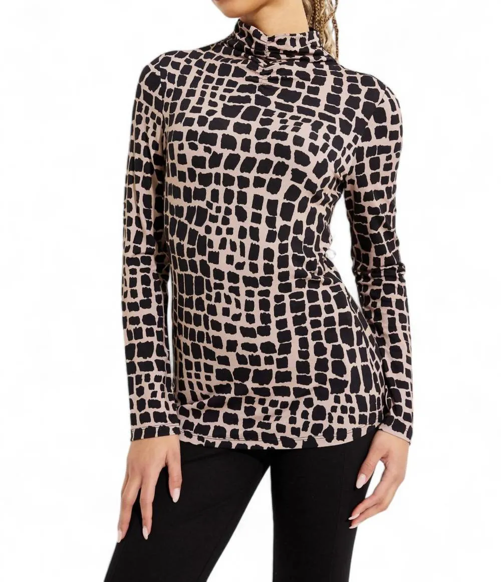 Joseph Ribkoff - Mock Neck Animal Print Top sold by Reitmans product image thumbnail 2