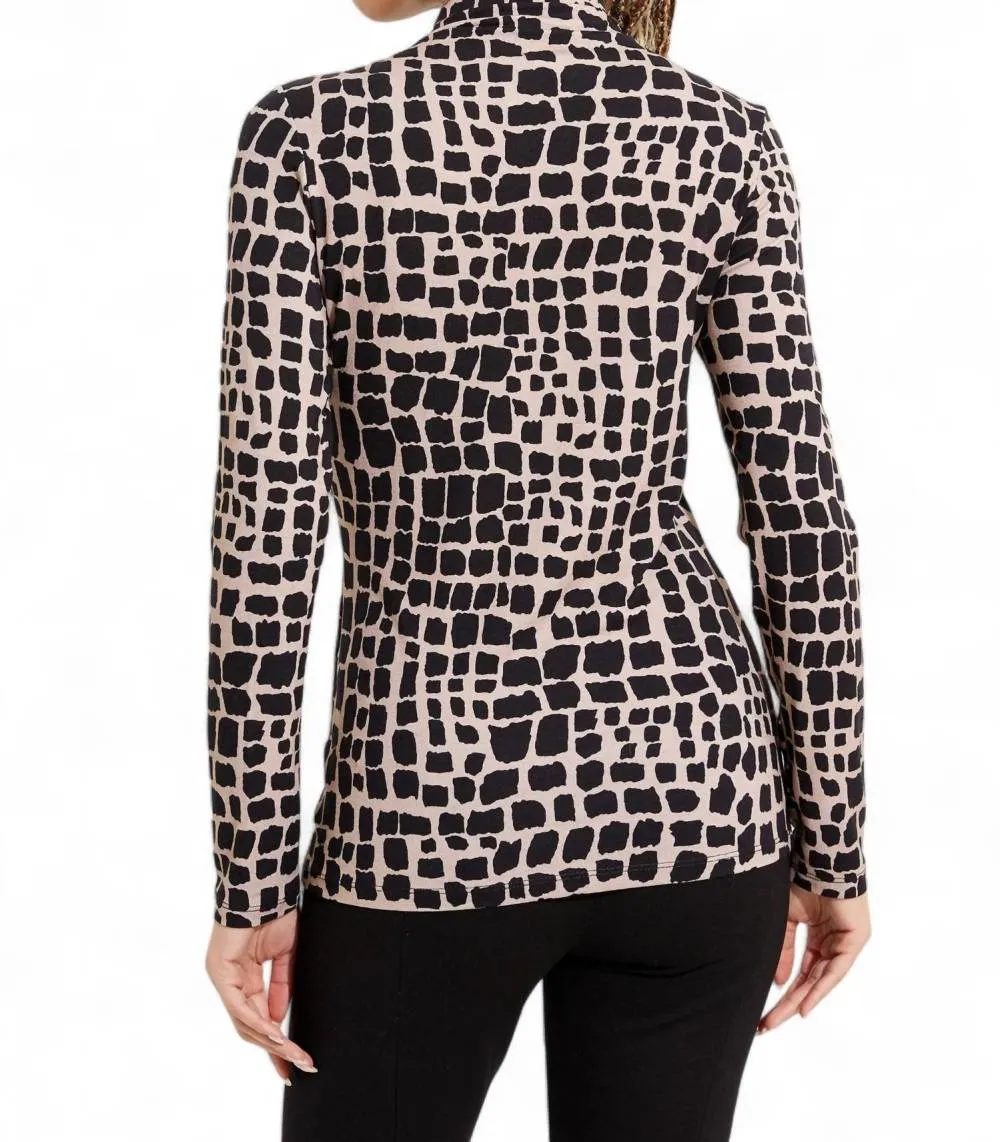 Joseph Ribkoff - Mock Neck Animal Print Top sold by Reitmans product image thumbnail 3