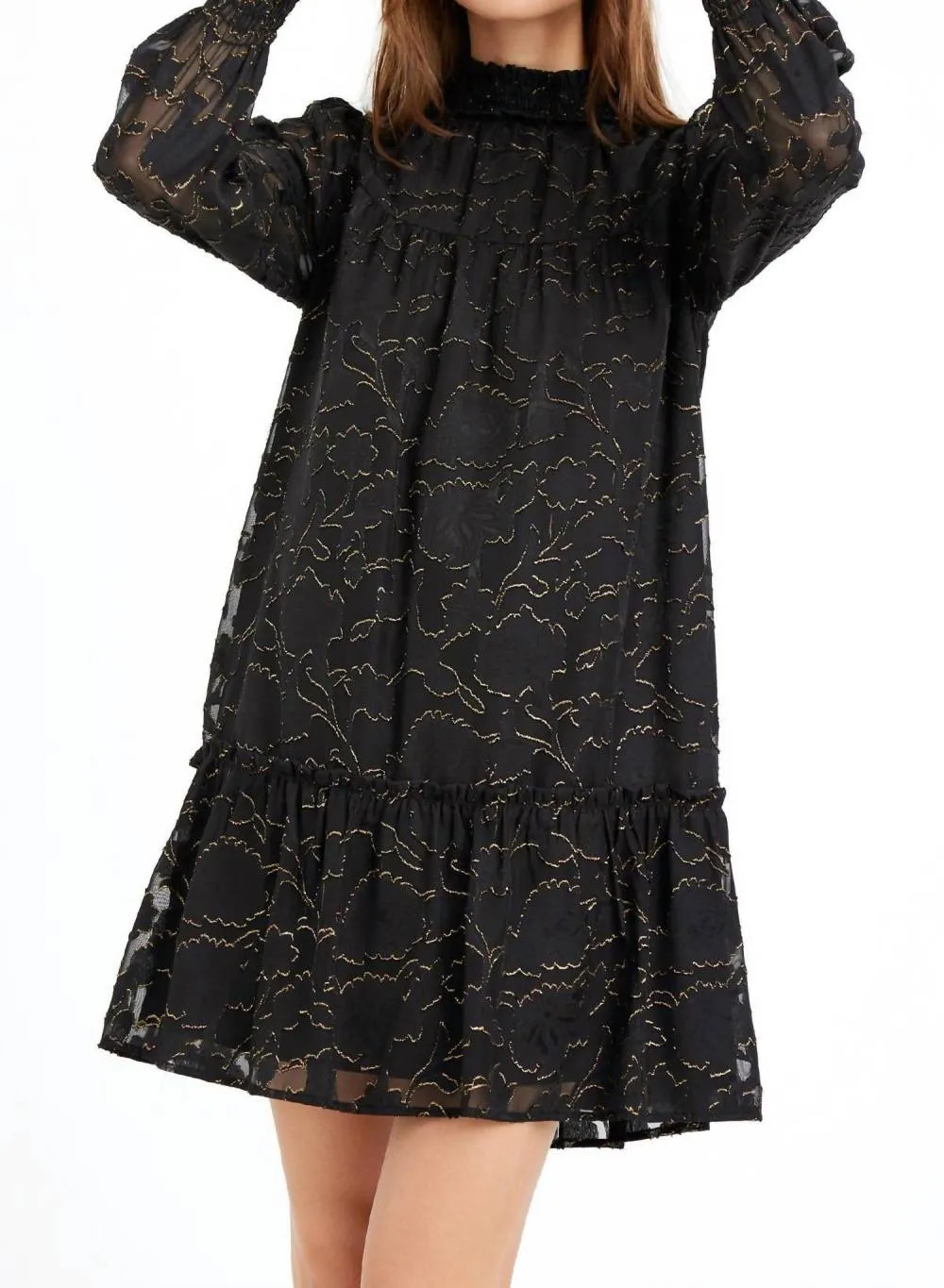 GREYLIN - Traci Smocked Neck Burnout Dress sold by Reitmans product image thumbnail 2