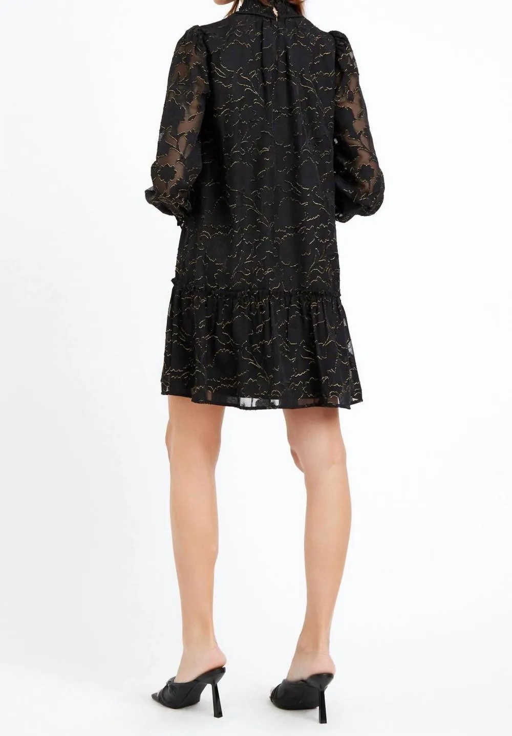 GREYLIN - Traci Smocked Neck Burnout Dress sold by Reitmans product image thumbnail 4