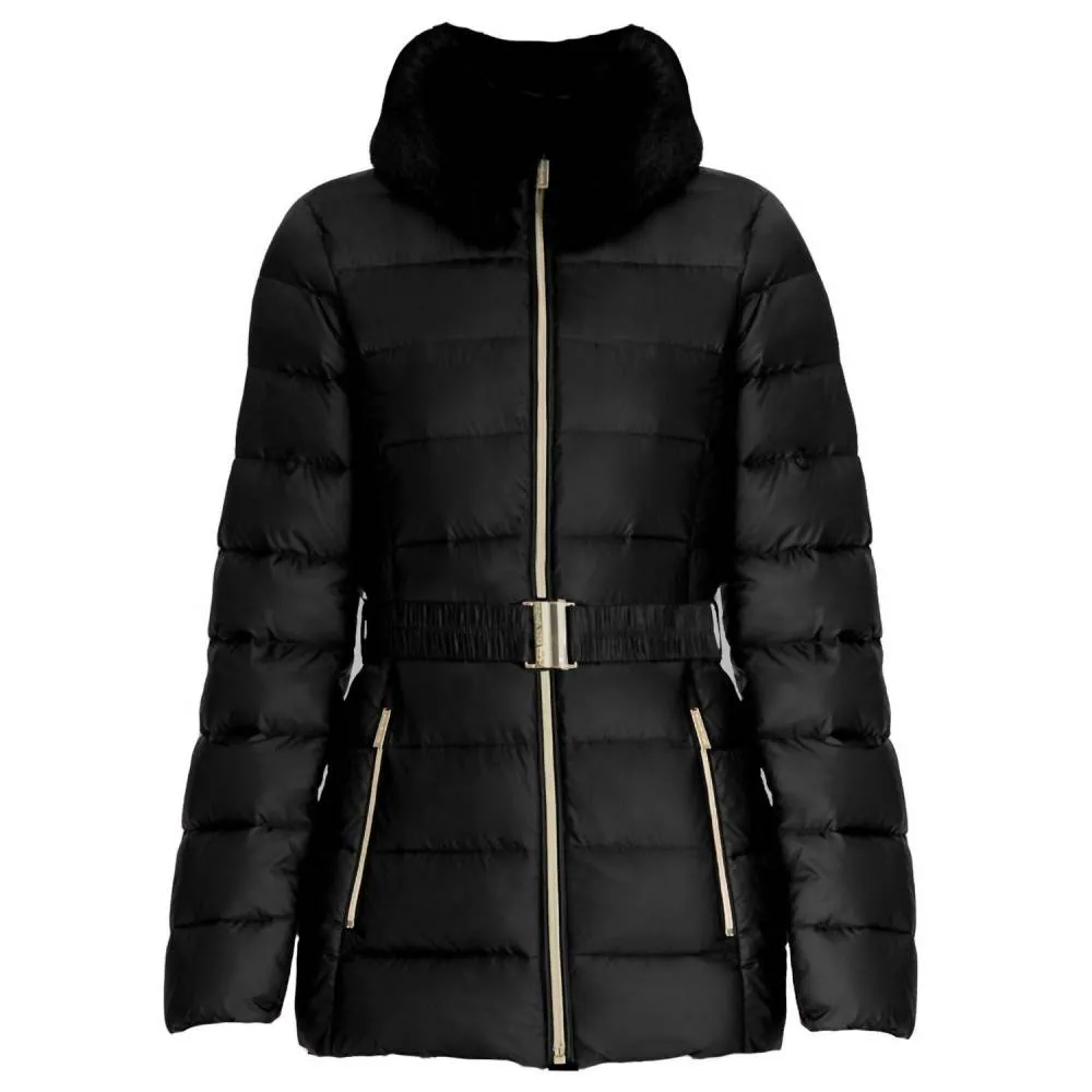 MICHAEL KORS - Faux Fur Collar Belted Lightweight Down Puffer Coat sold by Reitmans product image thumbnail 4