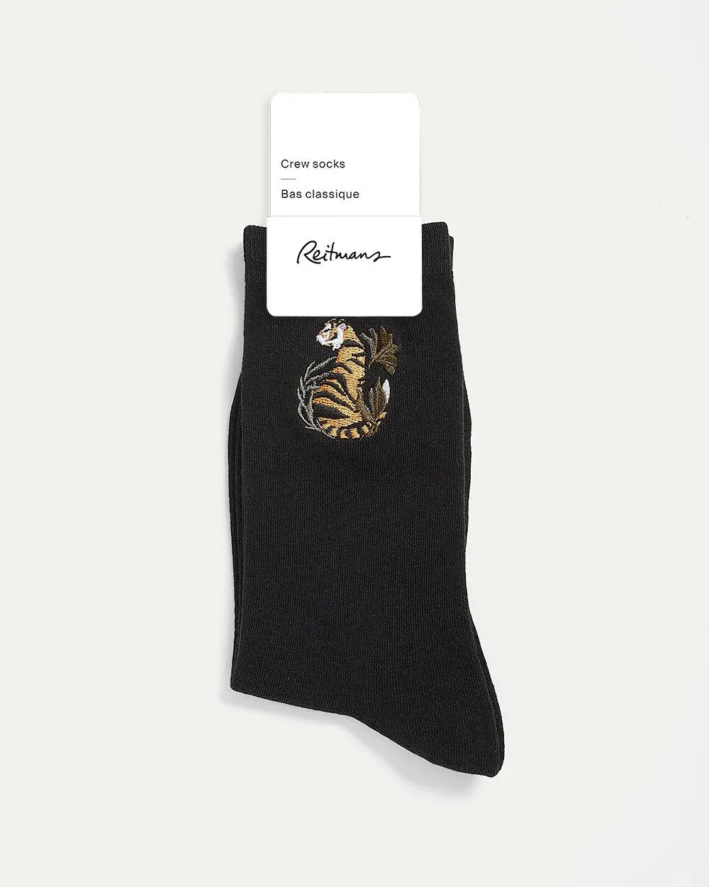 Cotton Crew Socks with Tiger sold by Reitmans product image thumbnail 5