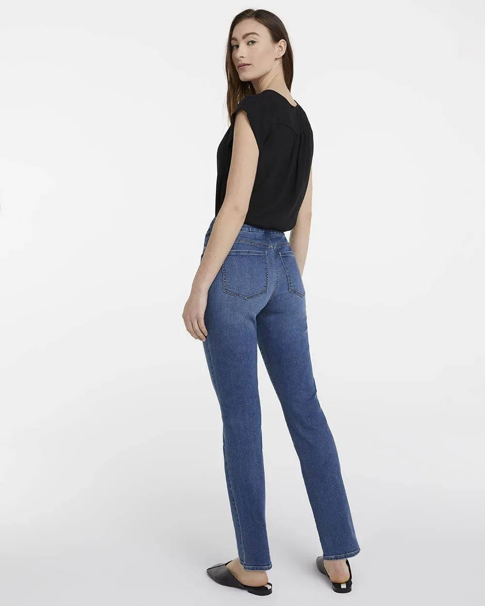Straight-Leg Mid-Rise Jean - The Comfort - Tall sold by Reitmans product image thumbnail 5