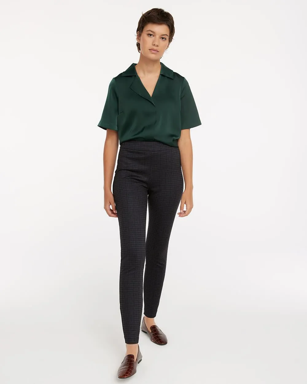 Black Plaid Leggings, The 365 Edition sold by Reitmans