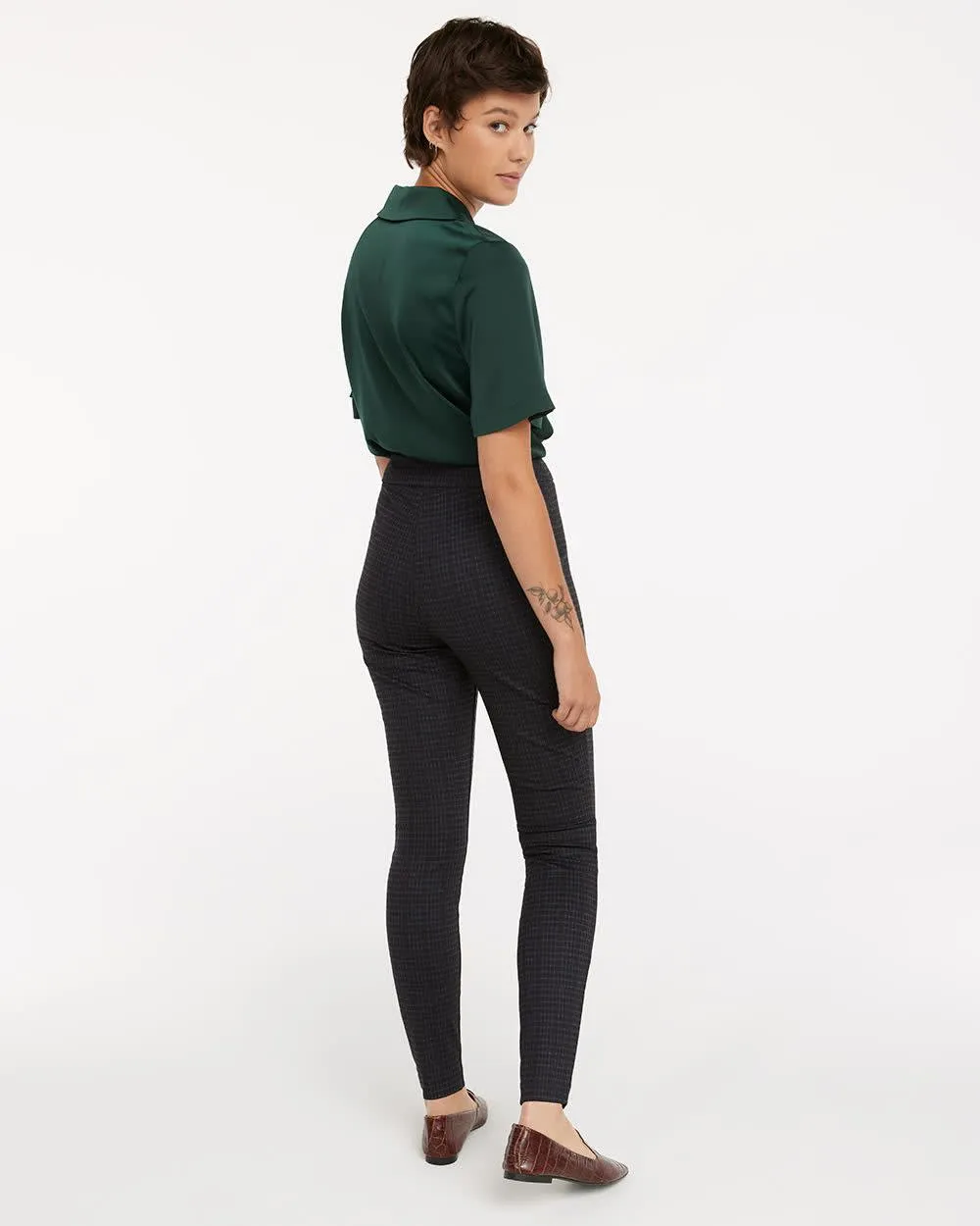 Black Plaid Leggings, The 365 Edition sold by Reitmans product image thumbnail 2