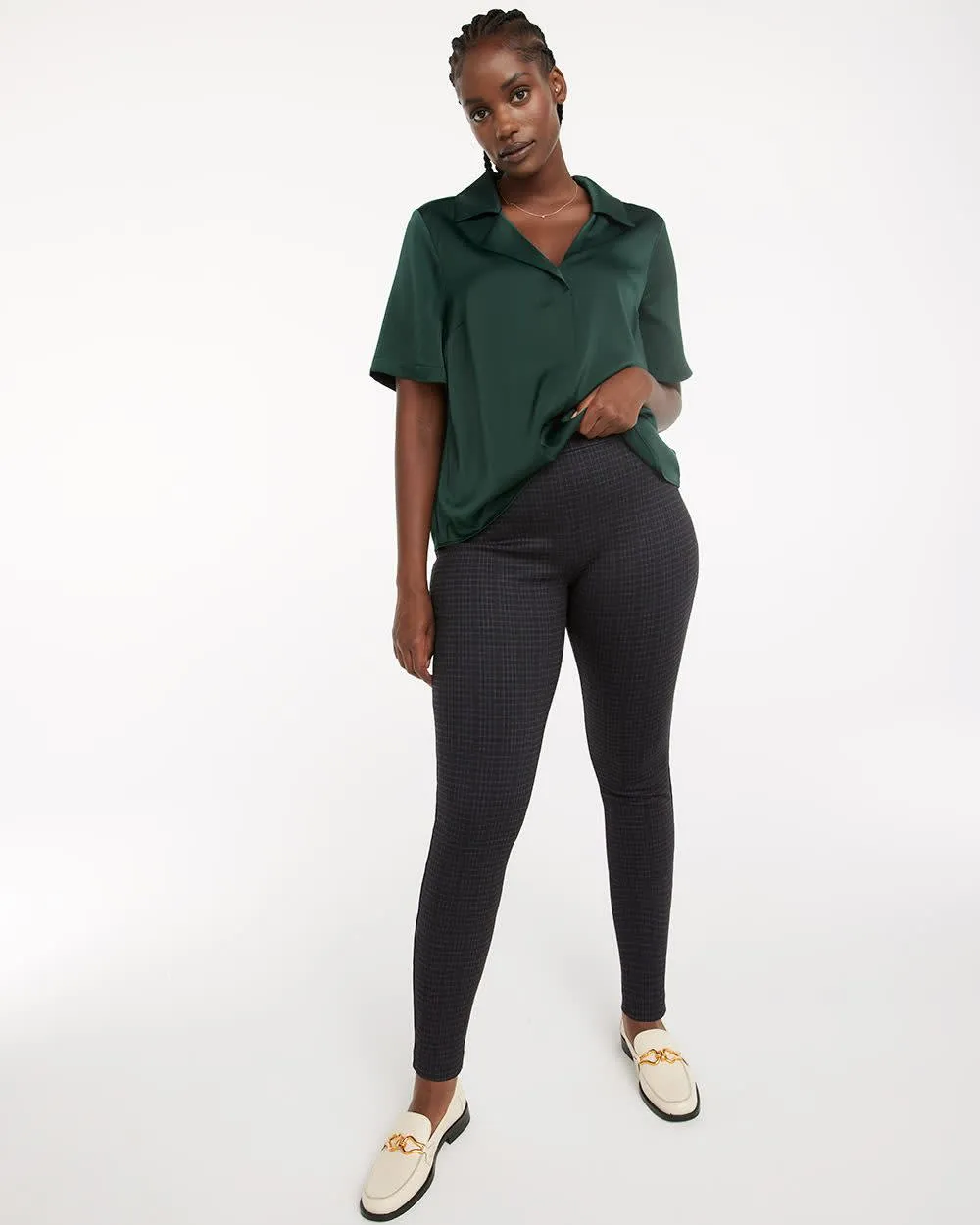 Black Plaid Leggings, The 365 Edition sold by Reitmans product image thumbnail 4