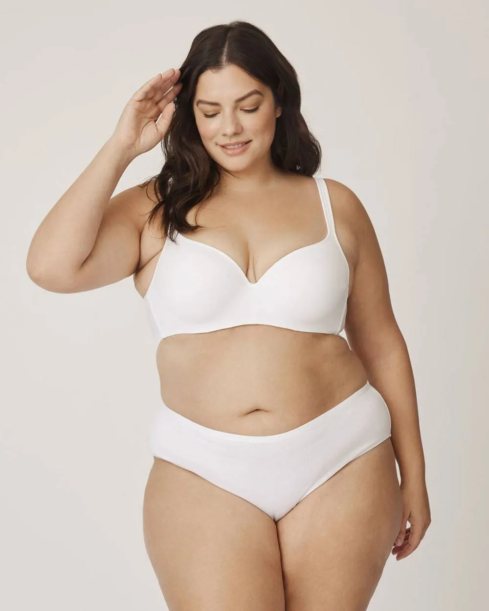 White Microfiber Underwire T-Shirt Bra - Déesse Collection sold by Reitmans