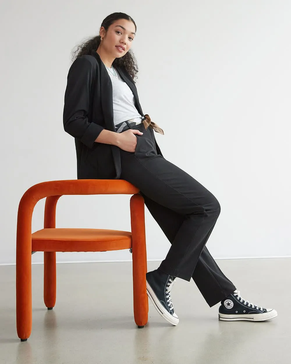 Super High-Rise Straight-Leg Ankle Pant - Petite sold by Reitmans product image thumbnail 3