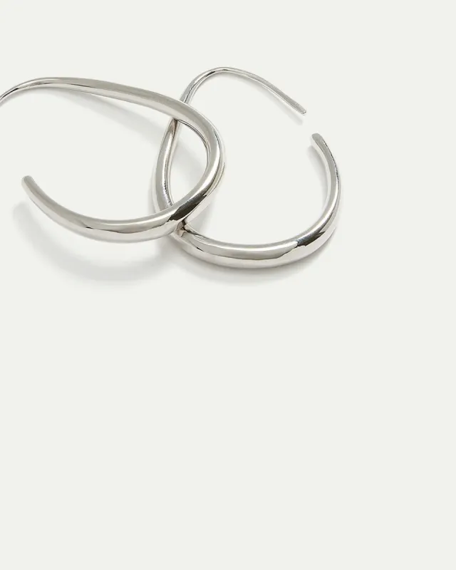 Elongated Thick Hoop Earrings sold by Reitmans