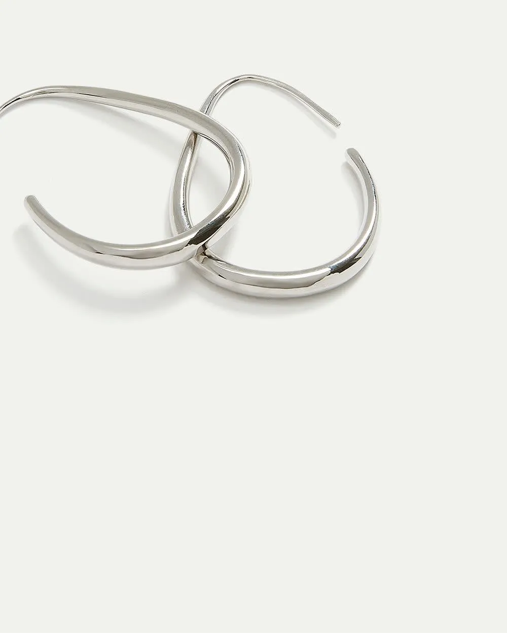 Elongated Thick Hoop Earrings sold by Reitmans