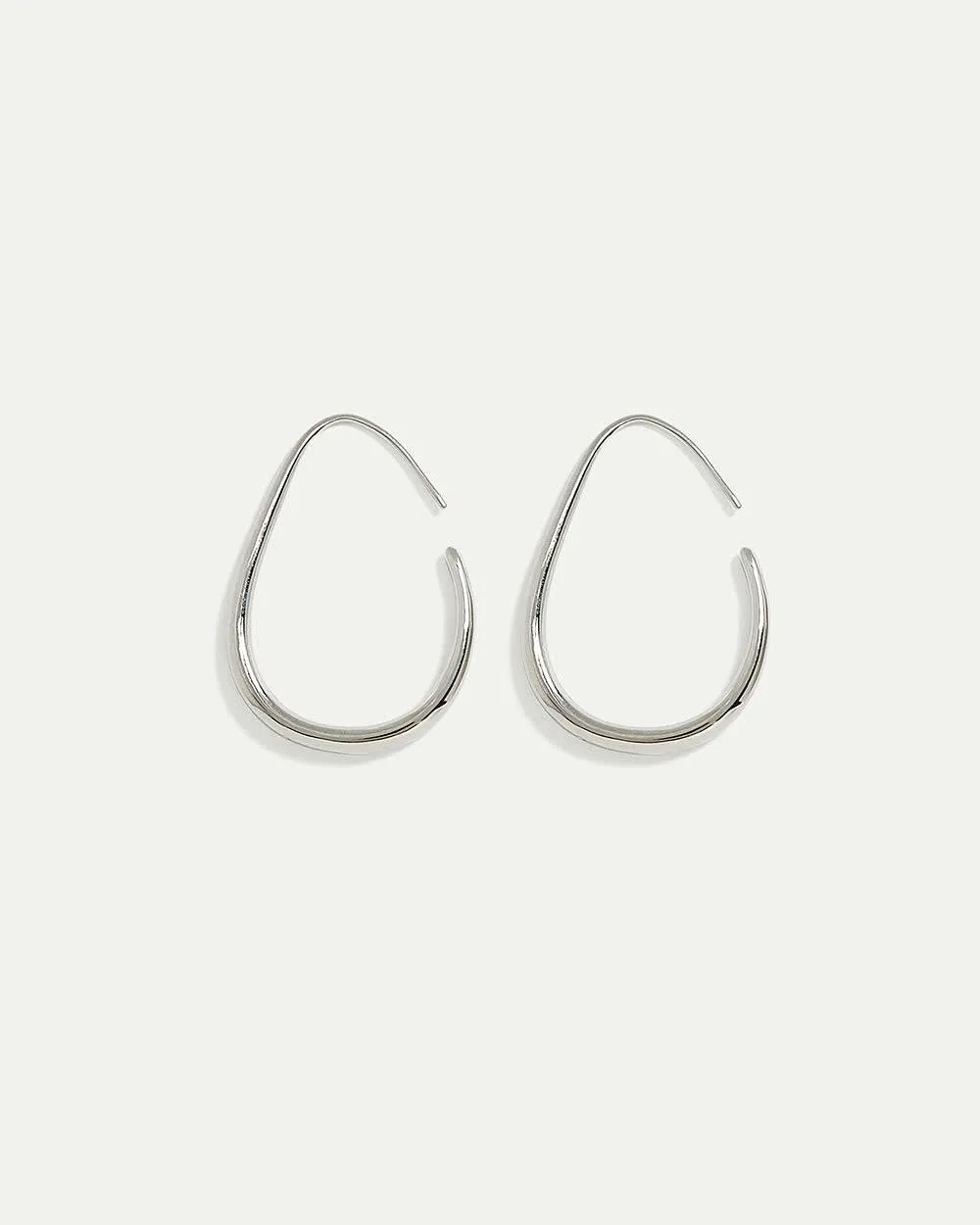 Elongated Thick Hoop Earrings sold by Reitmans product image thumbnail 2