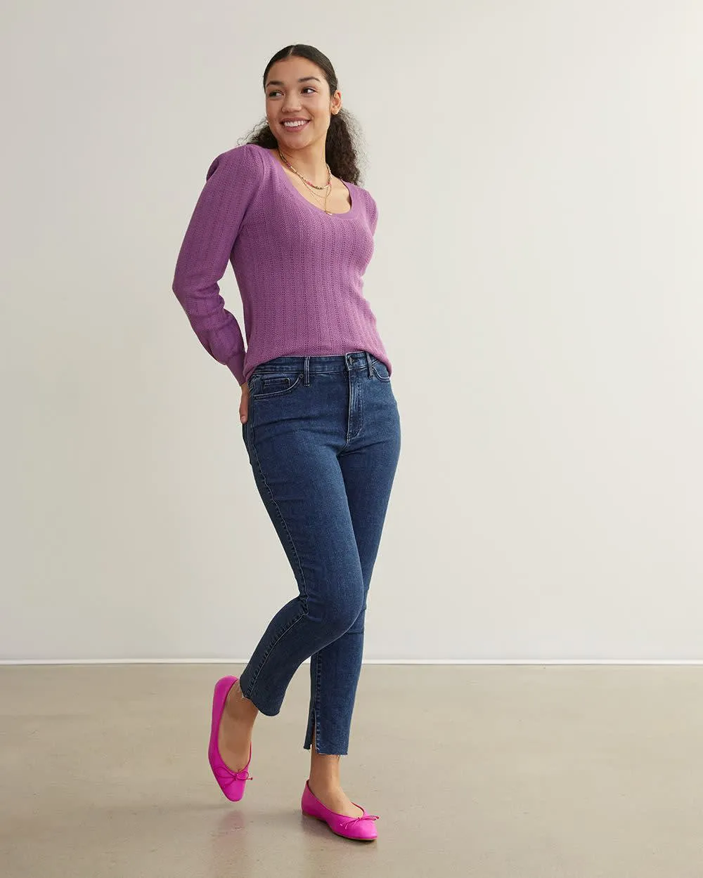 Skinny-Leg Super High-Rise Ankle Jean - Tall sold by Reitmans
