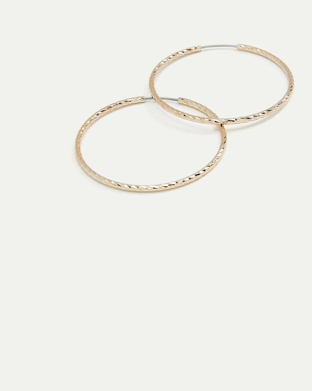 Small Textured Hoop Earrings sold by Reitmans product image thumbnail 2