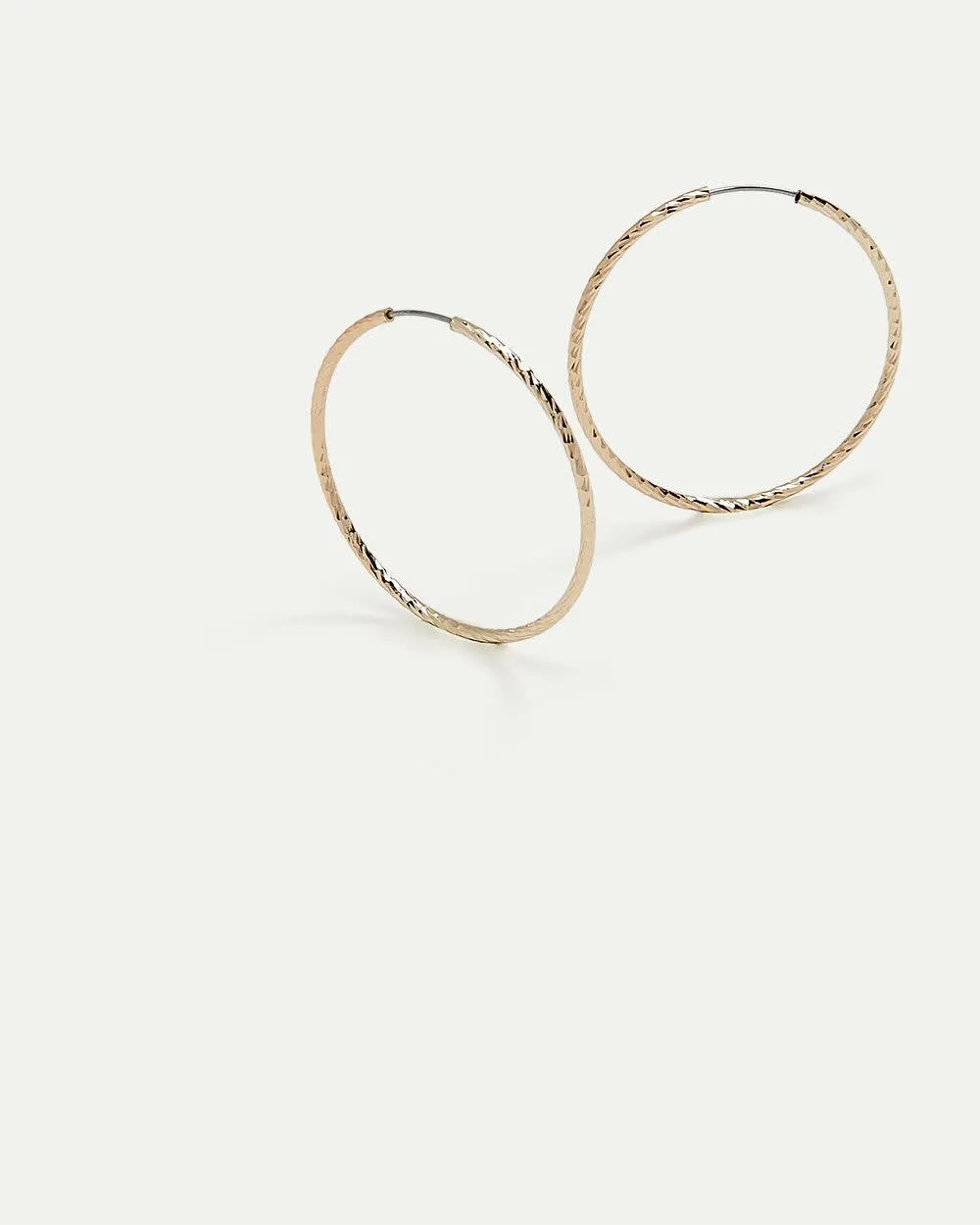 Small Textured Hoop Earrings sold by Reitmans product image thumbnail 3