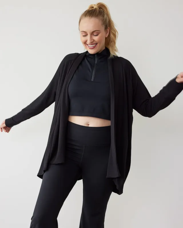 Long-Sleeve Open Cardigan with Side Pockets - Hyba made by Reitmans
