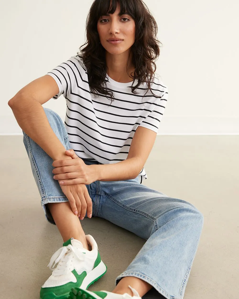 Short-Sleeve Crew-Neck Tee, R Essentials sold by Reitmans product image thumbnail 3