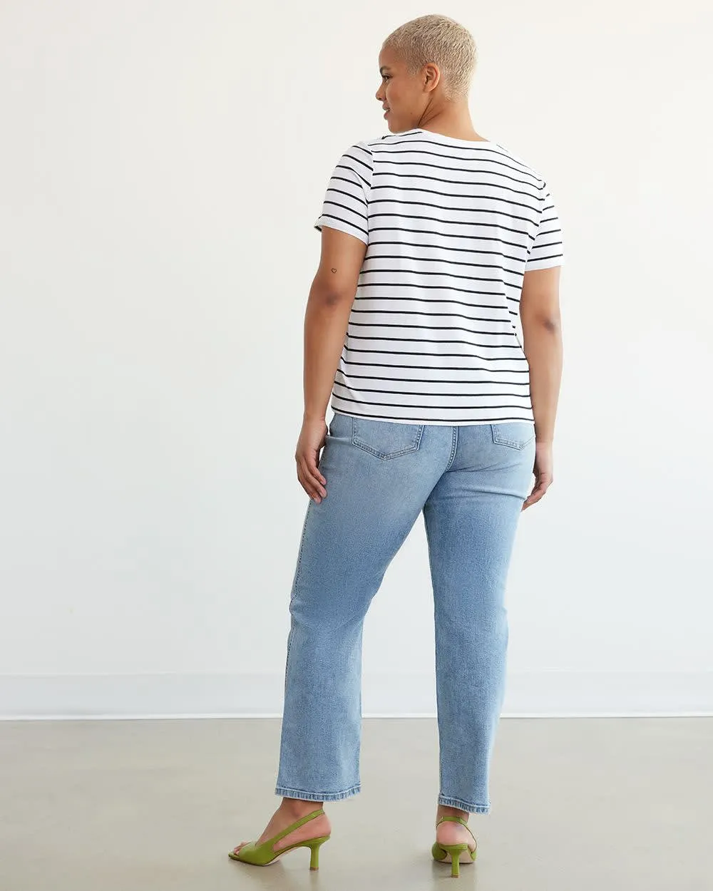 Short-Sleeve Crew-Neck Tee, R Essentials sold by Reitmans product image thumbnail 5