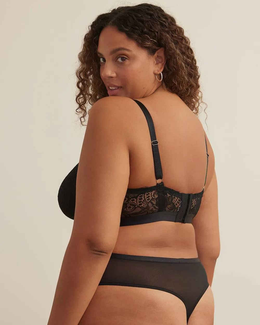 Sexy Black Lace Longline Bralette - Déesse Collection sold by Reitmans product image thumbnail 2