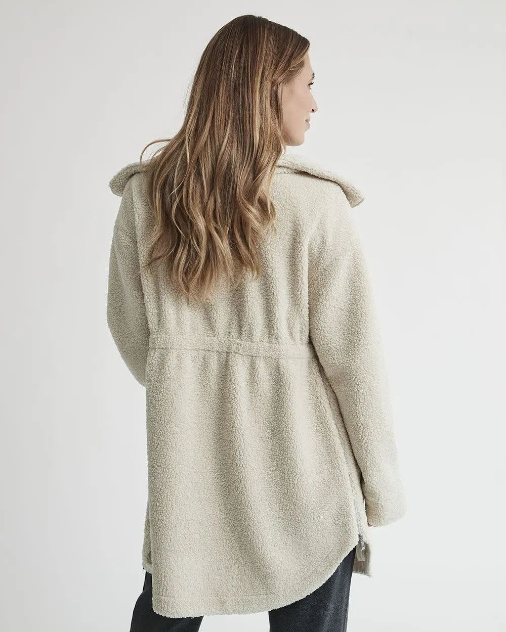 Sherpa Jacket with Zipper Closure - Thyme Maternity sold by Reitmans product image thumbnail 3