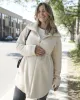Sherpa Jacket with Zipper Closure - Thyme Maternity sold by Reitmans