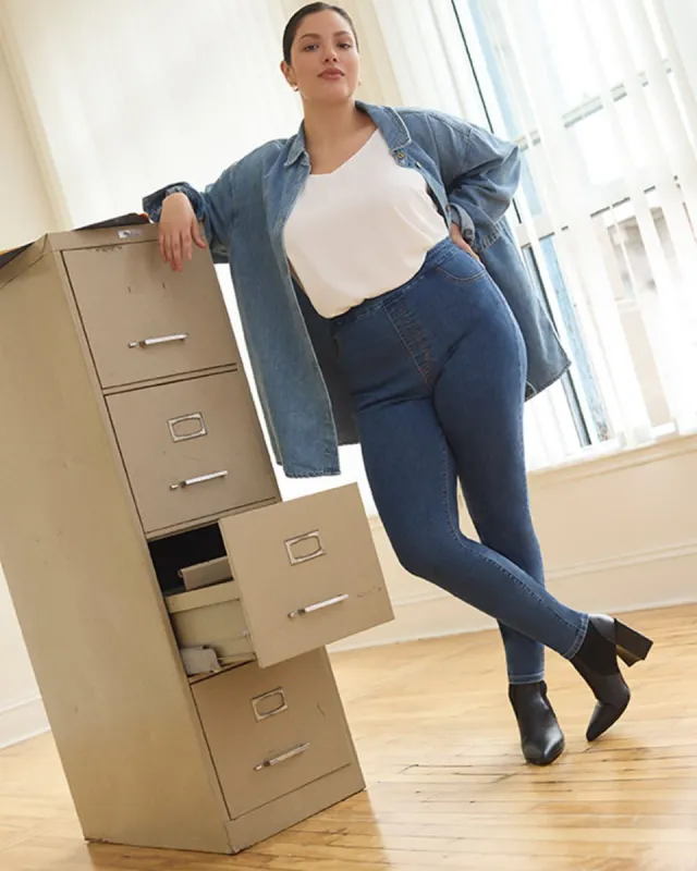 Denim Legging Pants - R Essentials sold by Reitmans