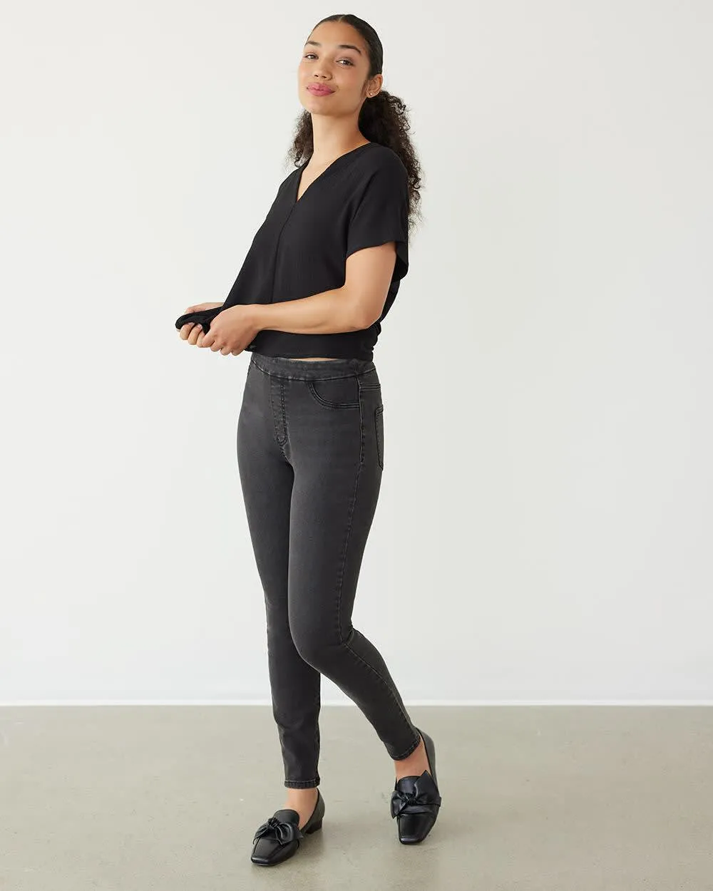 Denim Legging Pants - R Essentials sold by Reitmans product image thumbnail 5