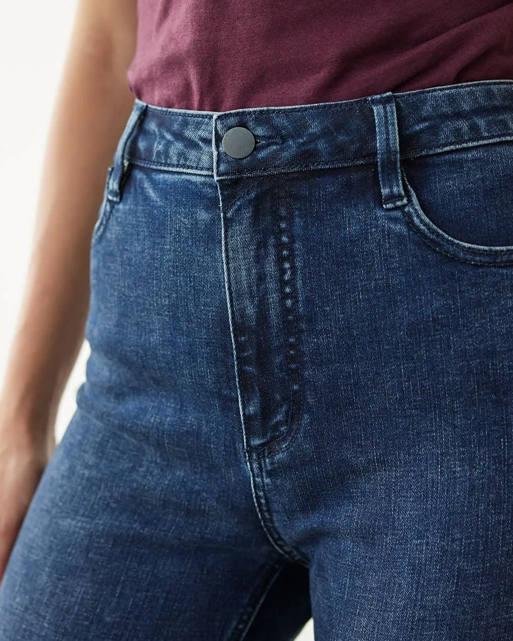 Skinny-Leg High-Rise Ankle Jean - Petite sold by Reitmans product image thumbnail 3