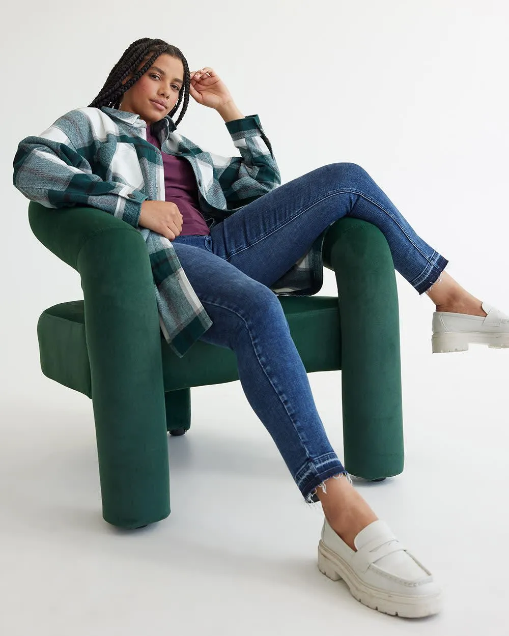 Skinny-Leg High-Rise Ankle Jean - Tall sold by Reitmans product image thumbnail 4